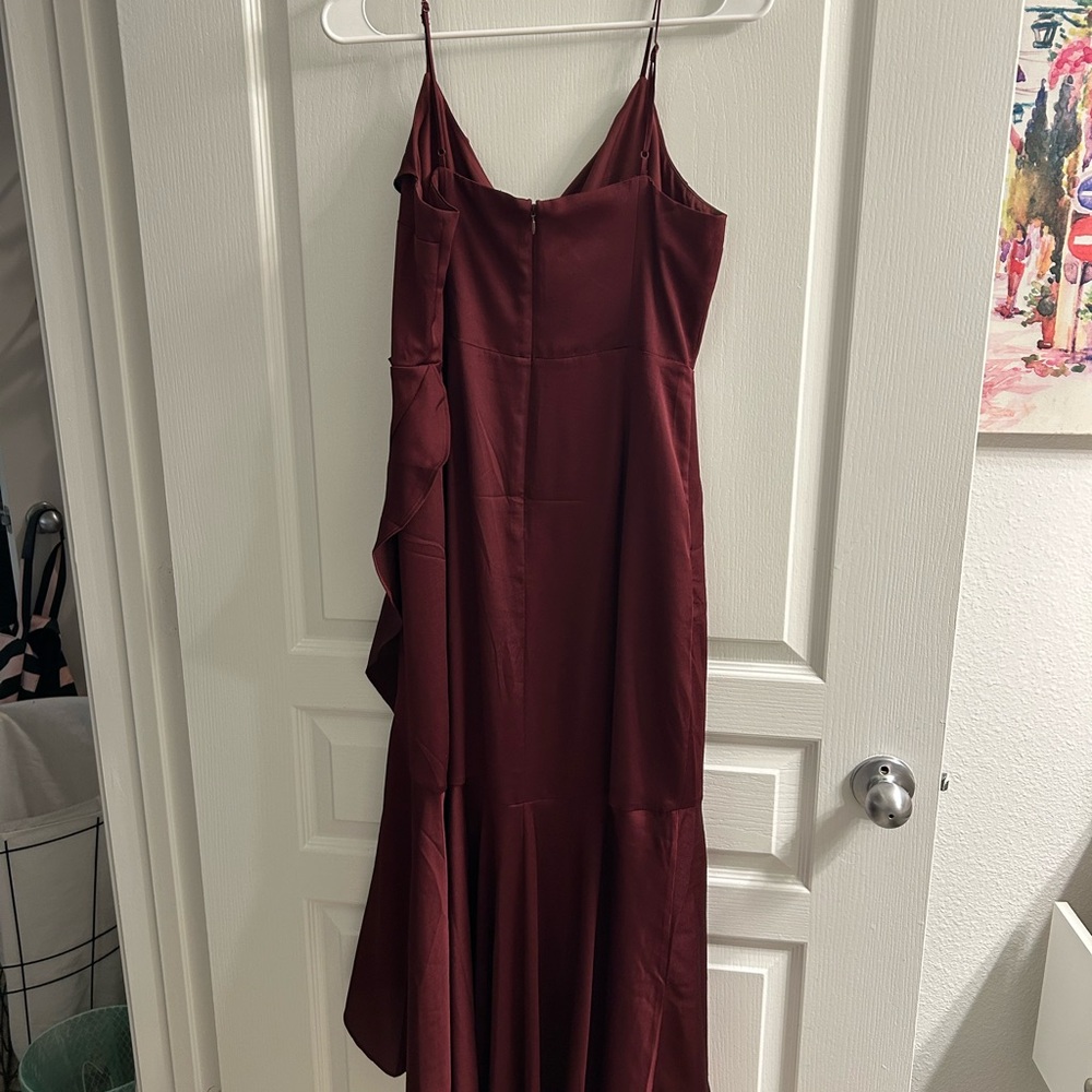 Burgundy EXPRESS Dress - Picture 2 of 6